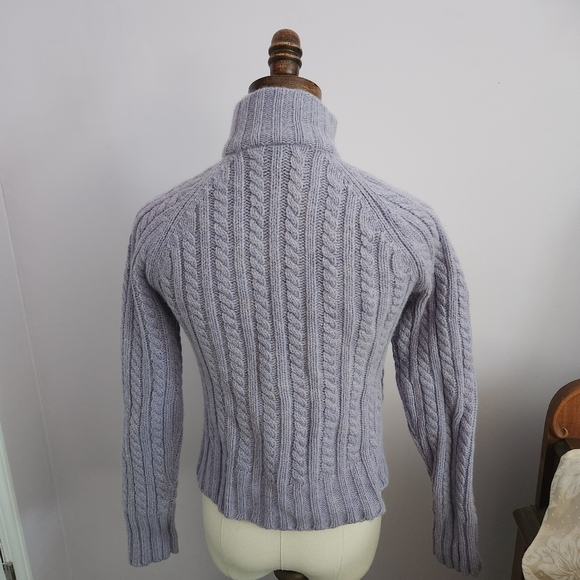 GAP Women's Purple Cable Knit Sweater - Picture 10 of 13